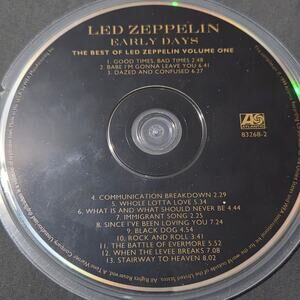 Vtg 1999 Led Zeppelin EARLY DAYS THE BEST OF LED ZEPPELIN VOLUME ONE CD
